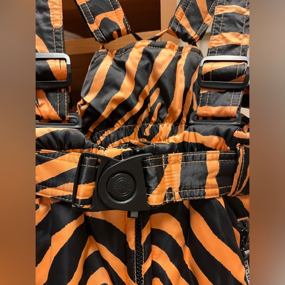 EX-10 kids tiger/zebra print Ski bibs vest jacket Size 6 childrens 116 Euro - Picture 8 of 11